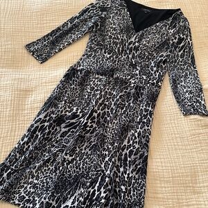 TAHARI ASL LEOPARD PRINT DRESS - 8